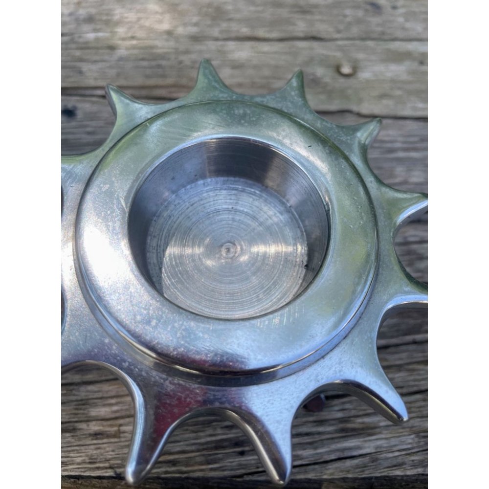 Vintage Metal Candle Votive holders Industrial Sprocket Gears - Picture 6 of 14